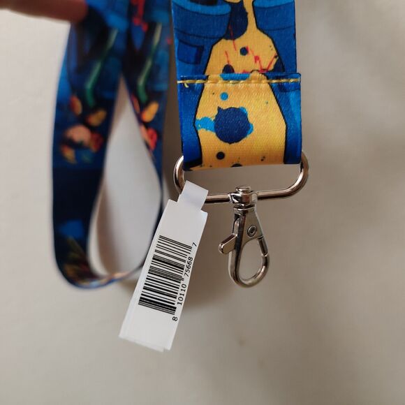 Mega Man Battle Network Cloth Lanyard With Metal Clasp Official Collectible - Picture 3 of 4